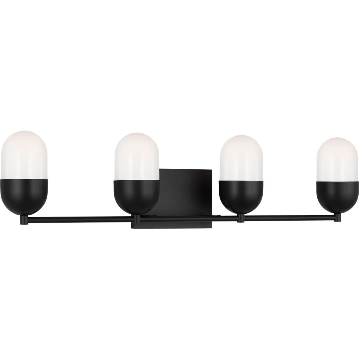 Visual Comfort Studio Collection DJV1094MBK Drew & Jonathan Scott Foster 4 Light 30.75 inch Midnight Black Vanity Light Wall Light