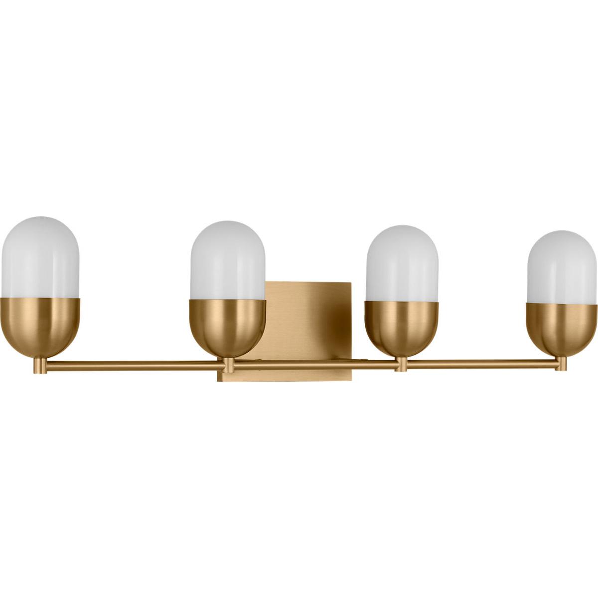Visual Comfort Studio Collection DJV1094SB Drew & Jonathan Scott Foster 4 Light 30.75 inch Satin Brass Vanity Light Wall Light