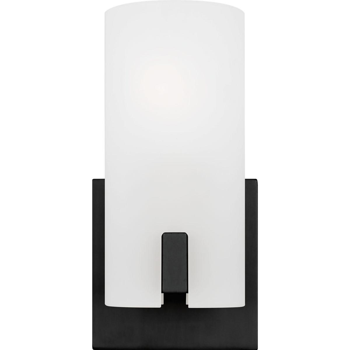 Visual Comfort Studio Collection DJV1101MBK Drew & Jonathan Scott Rhode 1 Light 4.88 inch Midnight Black Vanity Light Wall Light