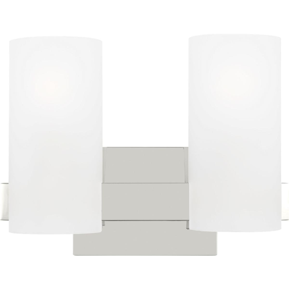 Visual Comfort Studio Collection DJV1102CH Drew & Jonathan Scott Rhode 2 Light 12.13 inch Chrome Vanity Light Wall Light