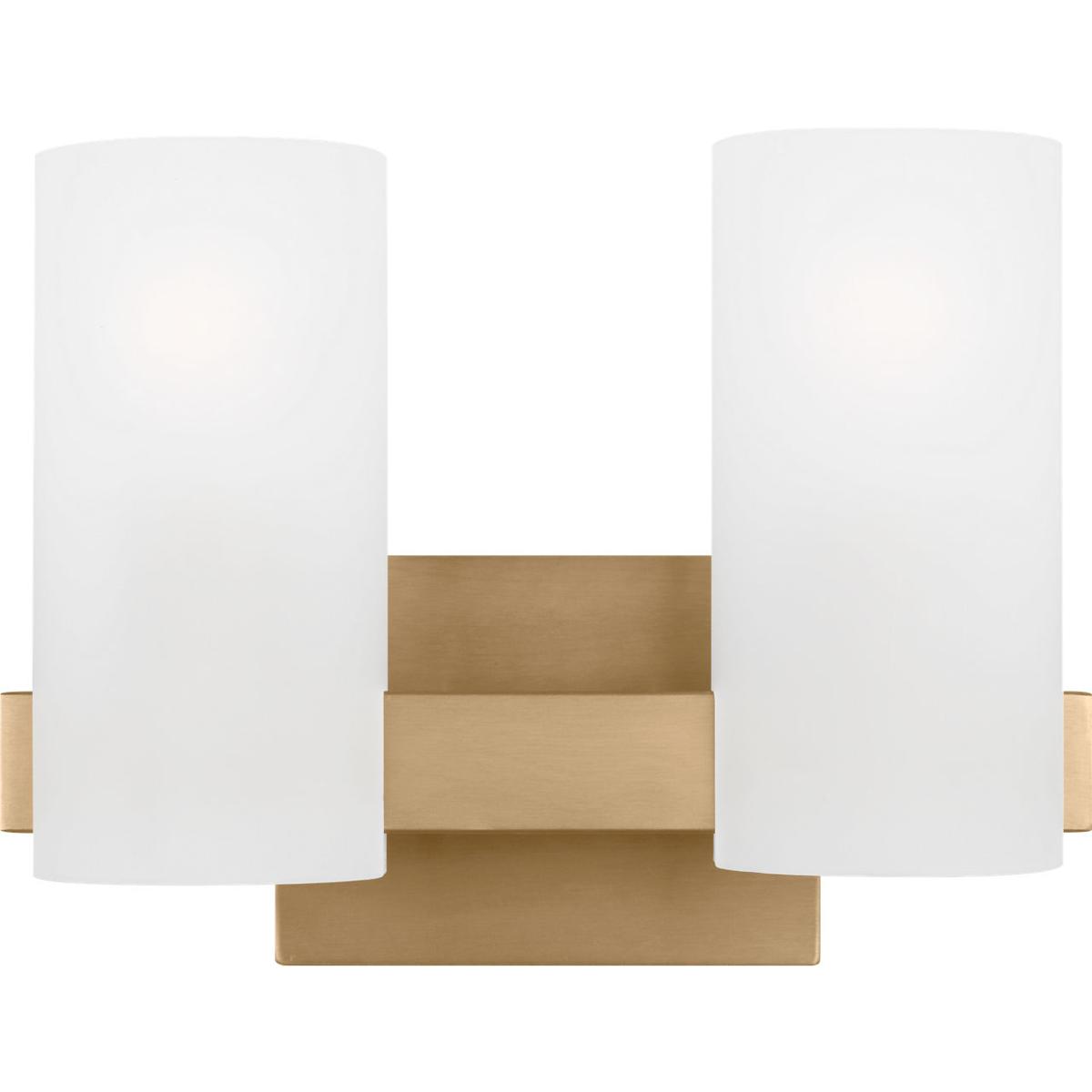 Visual Comfort Studio Collection DJV1102SB Drew & Jonathan Scott Rhode 2 Light 12.13 inch Satin Brass Vanity Light Wall Light