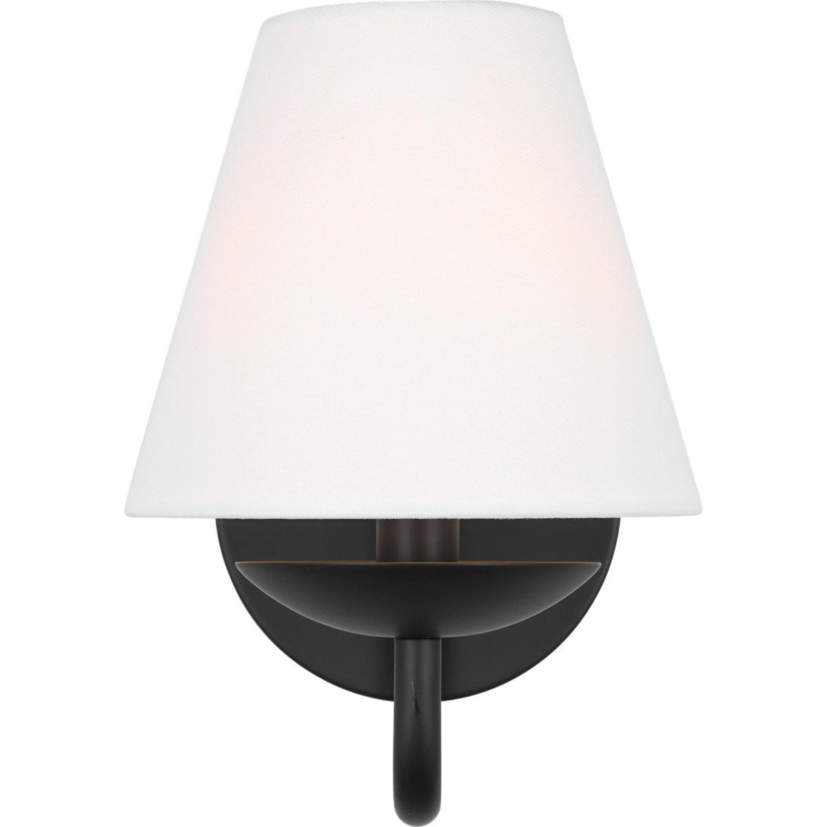 Visual Comfort Studio Collection DJW1071MBK Drew & Jonathan Scott Albion 1 Light 6 inch Midnight Black Sconce Wall Light