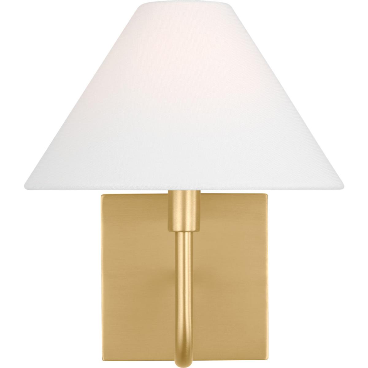 Visual Comfort Studio Collection DJW1081SB Drew & Jonathan Scott Eldon 1 Light Satin Brass Sconce Wall Light