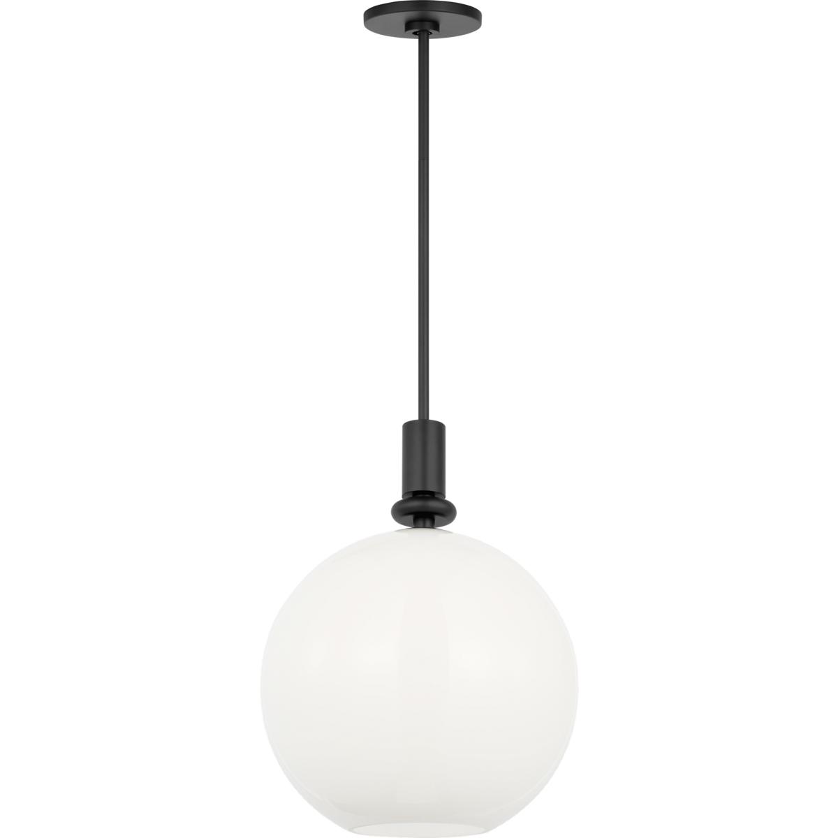 Visual Comfort Studio Collection SCDJPD144MBKMG-LI Drew & Jonathan Malcolm 1 Light 14 inch Midnight Black Pendant Ceiling Light in LED