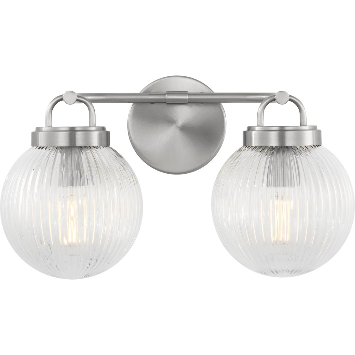 Visual Comfort Studio Collection SCDJVN127BNRG Drew & Jonathan Preston 2 Light 16 inch Brushed Nickel Bath Vanity Wall Light in Standard