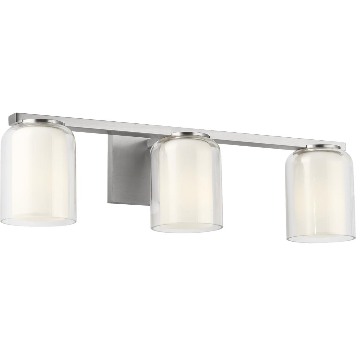 Visual Comfort Studio Collection SCDJVN131BNCGMG-LI Drew & Jonathan Holden 3 Light 23.38 inch Brushed Nickel Bath Vanity Wall Light in LED