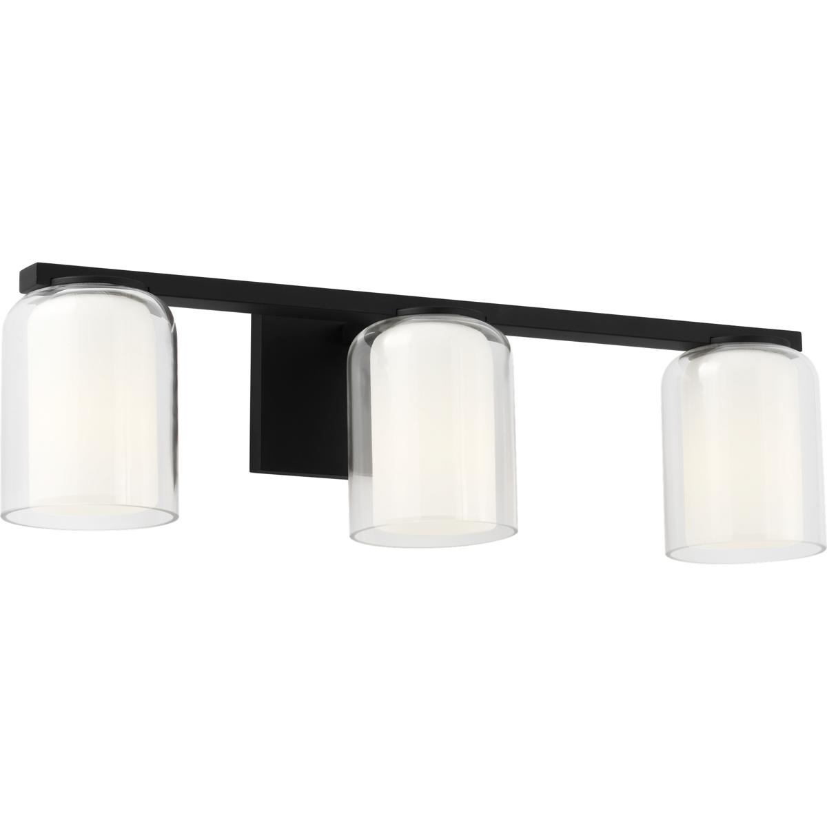 Visual Comfort Studio Collection SCDJVN131MBKCGMG-LI Drew & Jonathan Holden 3 Light 23.38 inch Midnight Black Bath Vanity Wall Light in LED