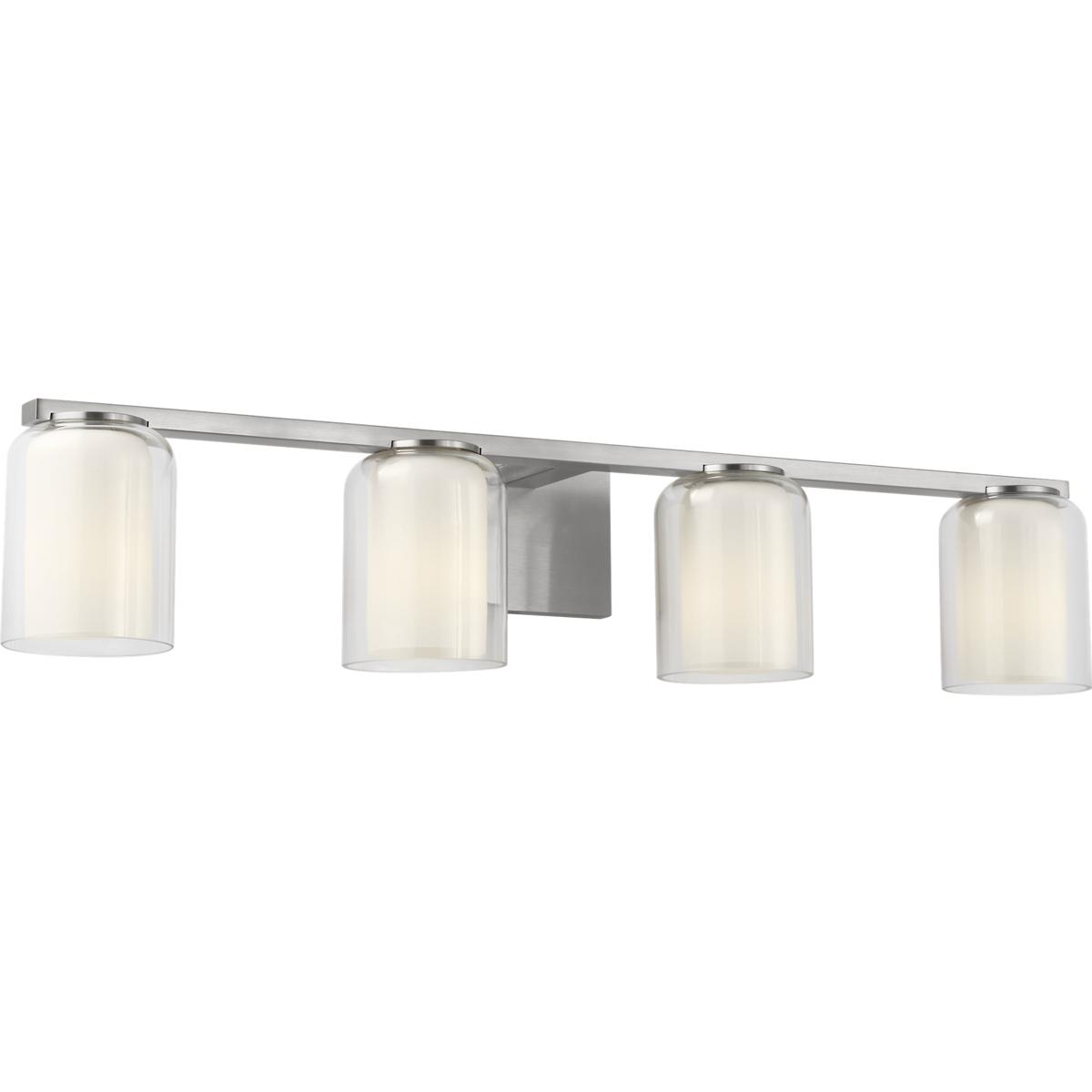 Visual Comfort Studio Collection SCDJVN132BNCGMG-LI Drew & Jonathan Holden 4 Light 32.63 inch Brushed Nickel Bath Vanity Wall Light in LED