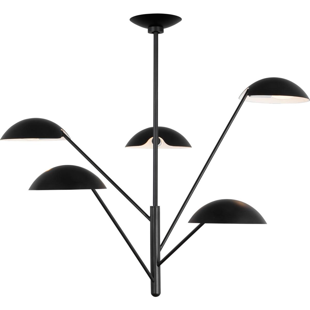 Visual Comfort Studio Collection EC1285AI ED Ellen DeGeneres Nevel 5 Light 36 inch Aged Iron Chandelier Ceiling Light