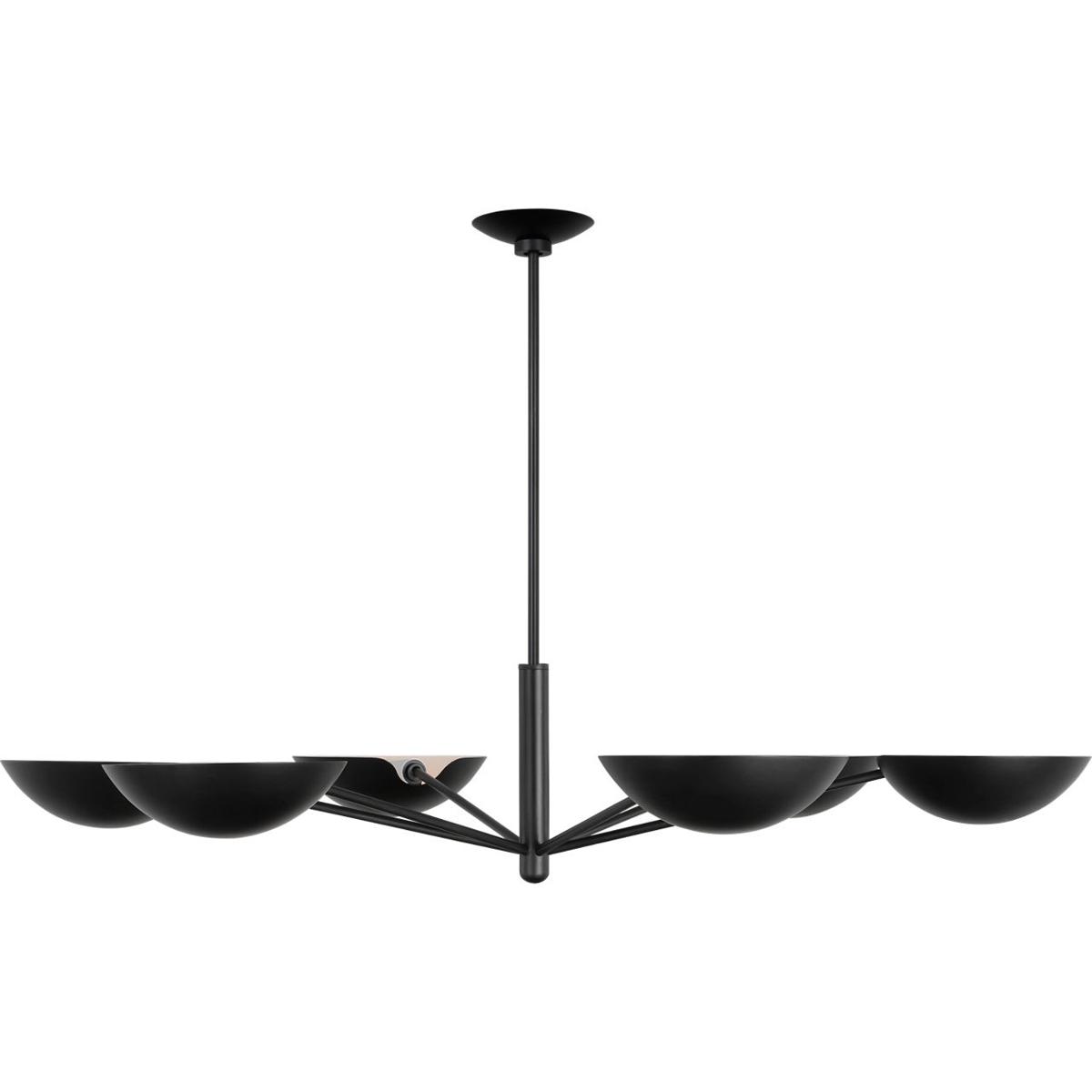 Visual Comfort Studio Collection EC1306AI ED Ellen DeGeneres Nevel 6 Light 40 inch Aged Iron Chandelier Ceiling Light
