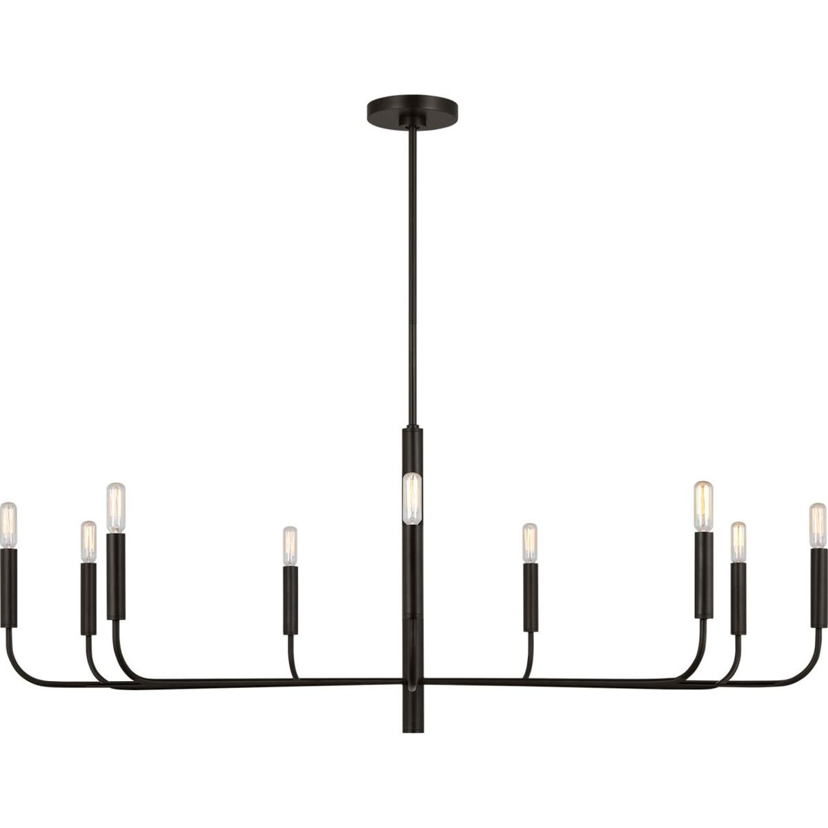 Visual Comfort Studio Collection EC1319AI ED Ellen DeGeneres Brianna 9 Light 48 inch Aged Iron Chandelier Ceiling Light
