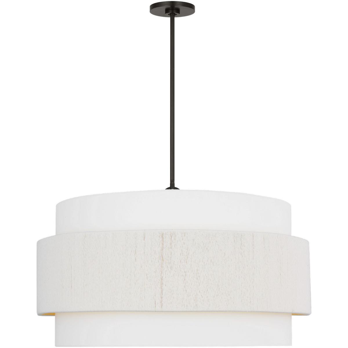 Visual Comfort Studio Collection EP1196AI Ellen DeGeneres Belaro 6 Light 30 inch Aged Iron Hanging Shade Ceiling Light