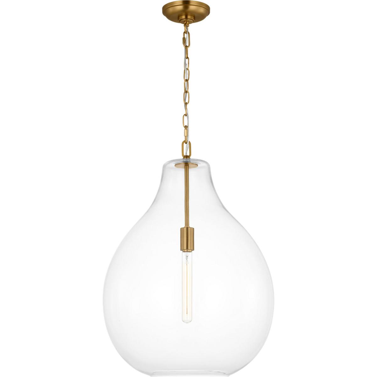 Visual Comfort Studio Collection EP1441BBS ED Ellen DeGeneres Magnus 1 Light 18.5 inch Burnished Brass Pendant Ceiling Light