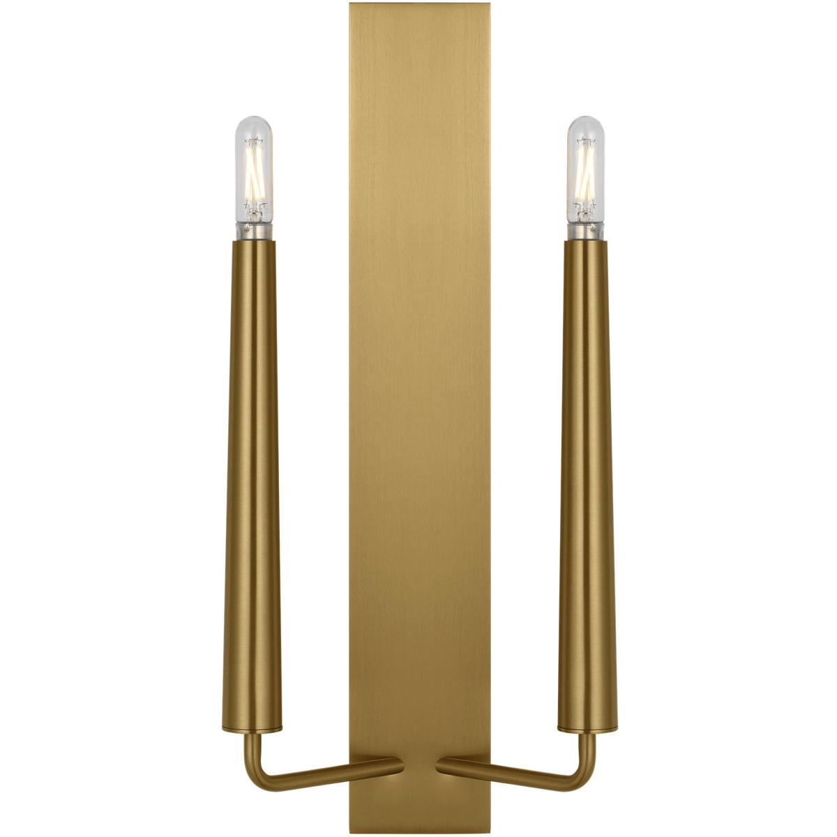 Visual Comfort Studio Collection EW1252BBS Ellen DeGeneres Lois 2 Light 8 inch Burnished Brass Double Sconce Wall Light