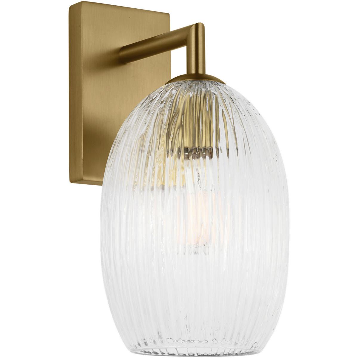 Visual Comfort Studio Collection HW1001BBS HABLE Serafina 1 Light 4.88 inch Burnished Brass Sconce Wall Light