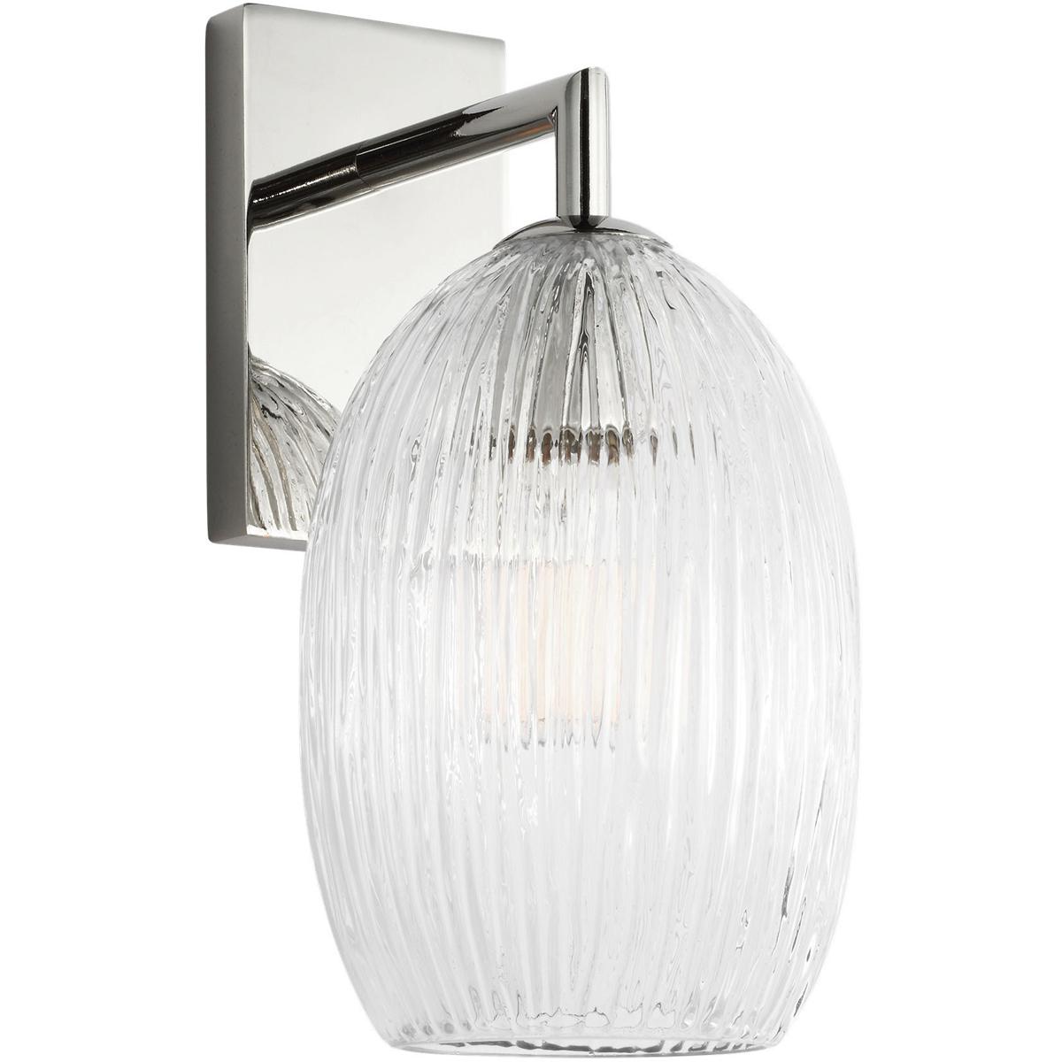Visual Comfort Studio Collection HW1001PN HABLE Serafina 1 Light 4.88 inch Polished Nickel Sconce Wall Light