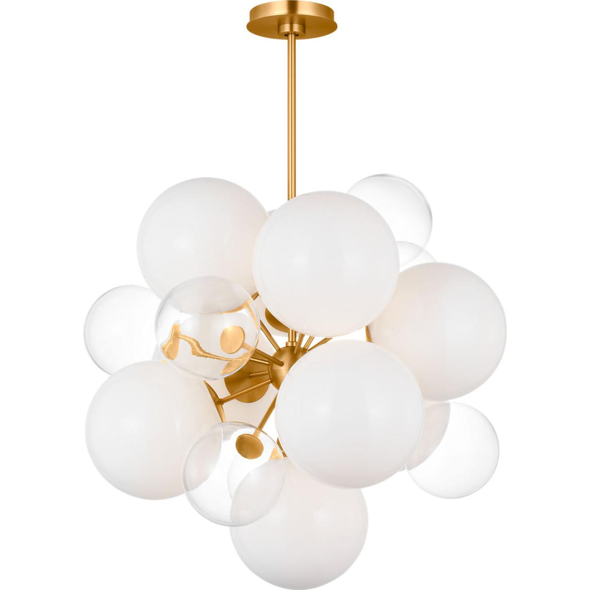 Visual Comfort Studio Collection KSC1109BBS kate spade new york Aria 9 Light 23 inch Burnished Brass Chandelier Ceiling Light