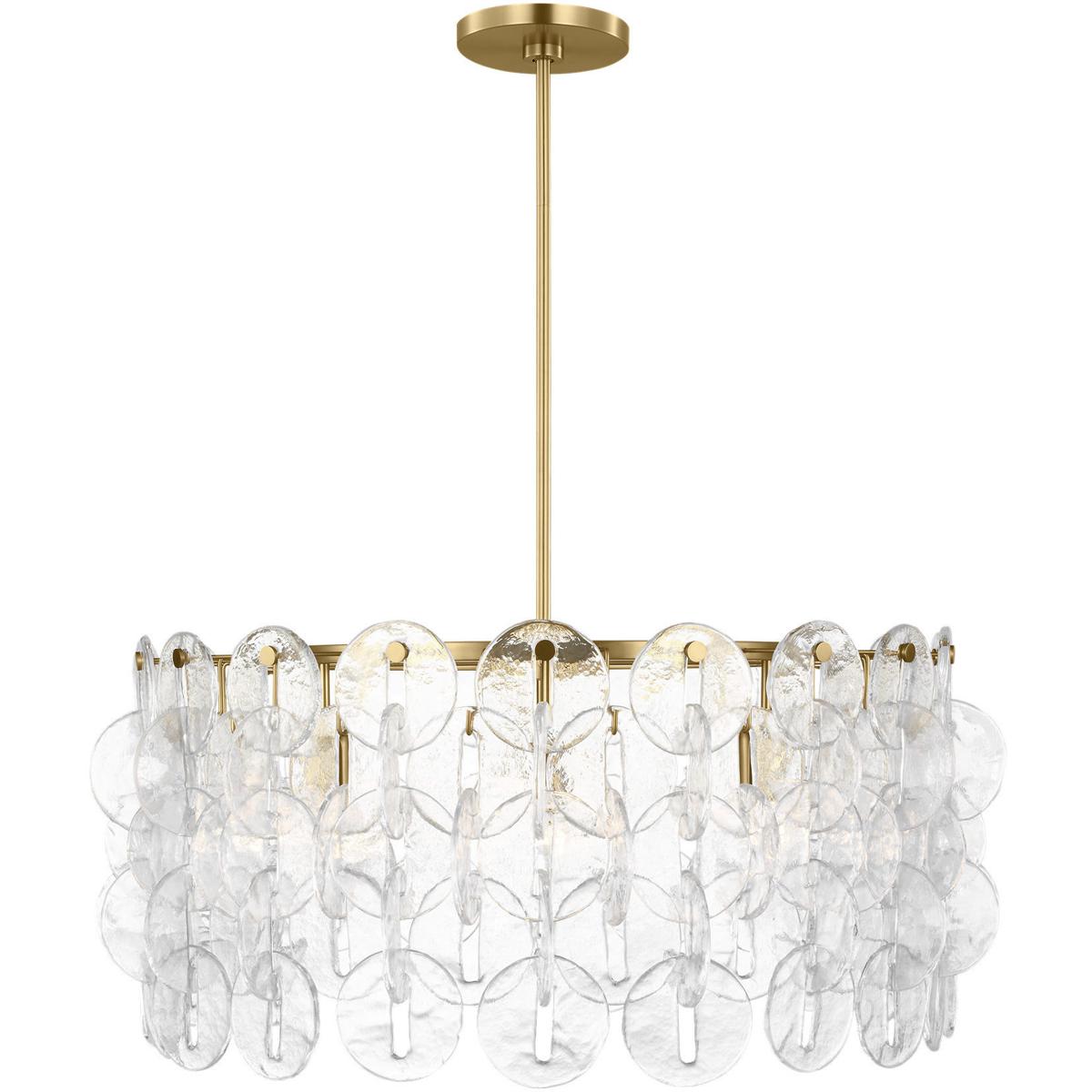 Visual Comfort Studio Collection KSC1158BBS kate spade new york Candace 8 Light 32 inch Burnished Brass Chandelier Ceiling Light