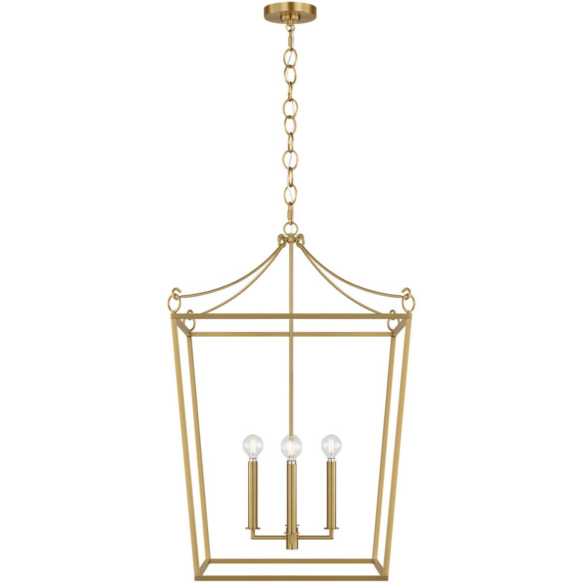 Visual Comfort Studio Collection KSC1194BBS kate spade new york Carlyle 4 Light 21 inch Burnished Brass Lantern Pendant Ceiling Light