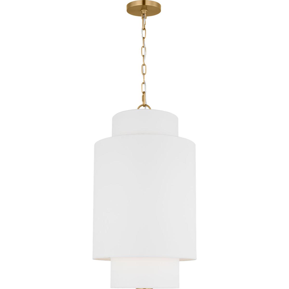 Visual Comfort Studio Collection KSP1171BBS kate spade new york Sawyer 1 Light 15 inch Burnished Brass Hanging Shade Ceiling Light