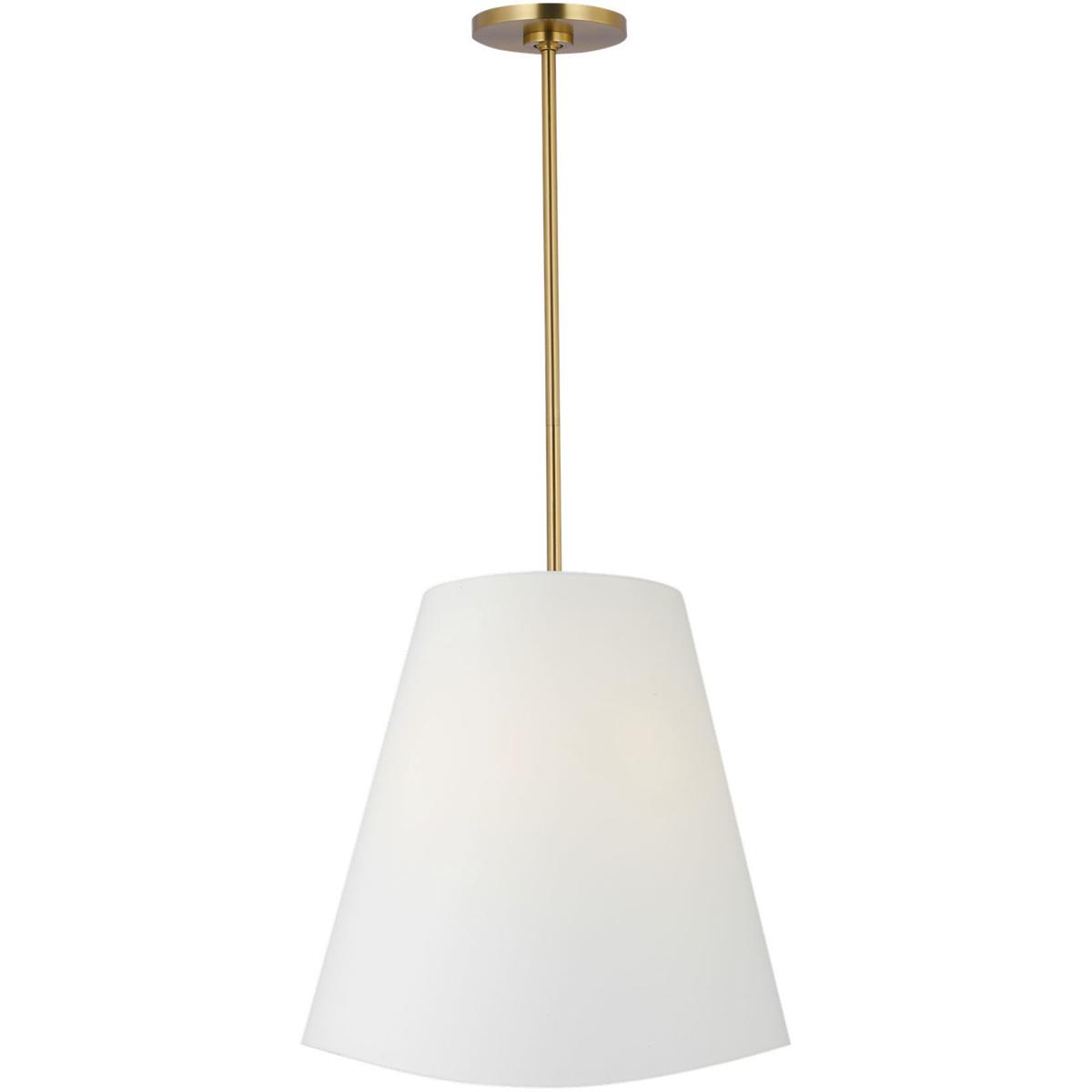 Visual Comfort Studio Collection KSP1213BBS kate spade new york Beauvoir 3 Light 18 inch Burnished Brass Hanging Shade Ceiling Light