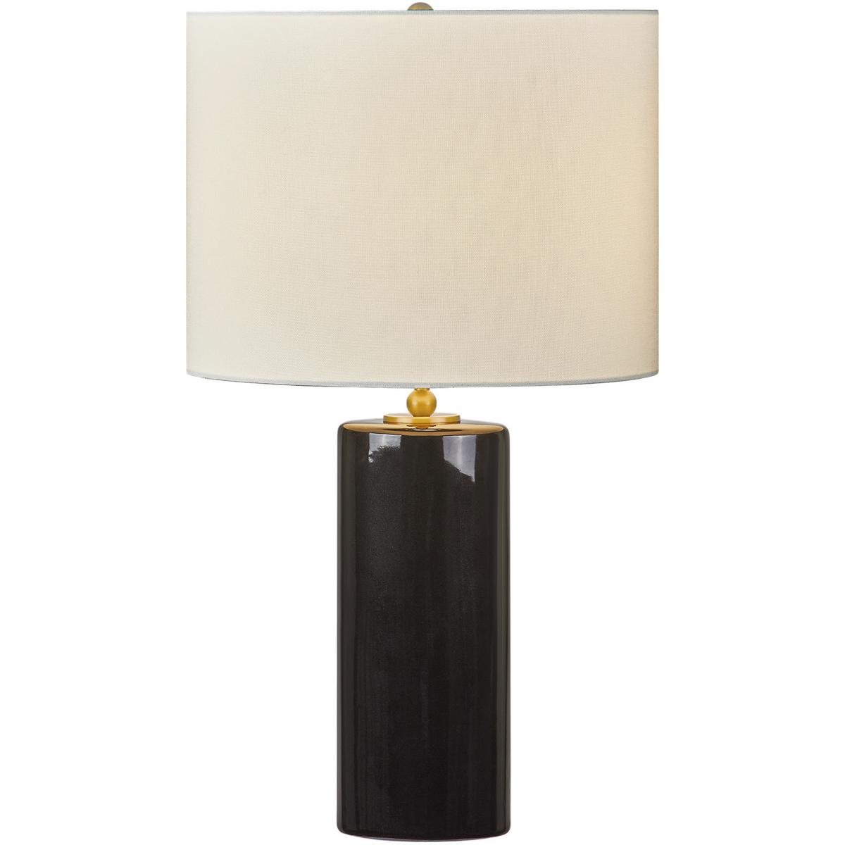 Visual Comfort Studio Collection KST1241CBK kate spade new york Lauren 26.13 inch 75 watt Black Ceramic Table Lamp Portable Light