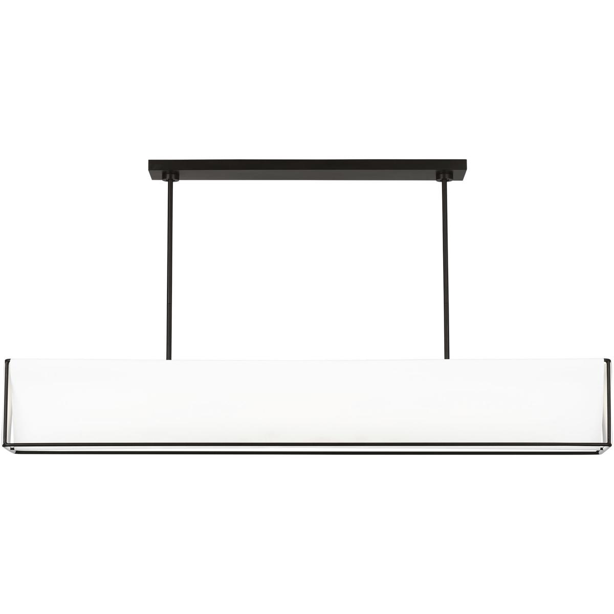 Visual Comfort Studio Collection KC1151AI Kelly by Kelly Wearstler Velero LED 56 inch Aged Iron Linear Chandelier Ceiling Light