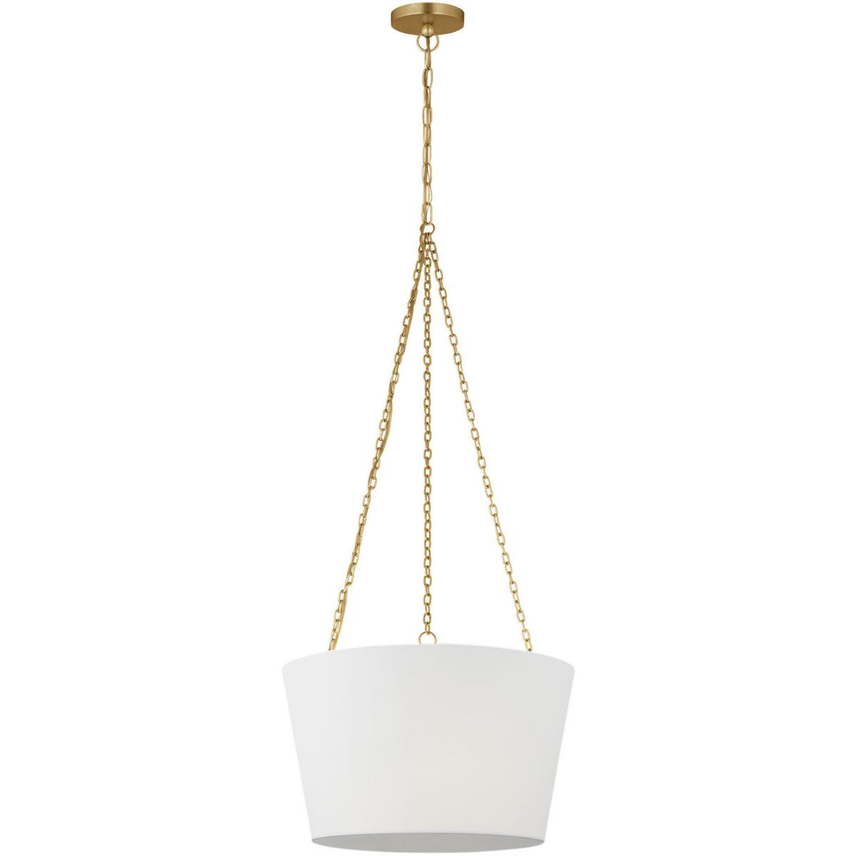 Visual Comfort Studio Collection PCP1013GD Paloma Contreras Herve 3 Light 18 inch Gild Hanging Shade Ceiling Light