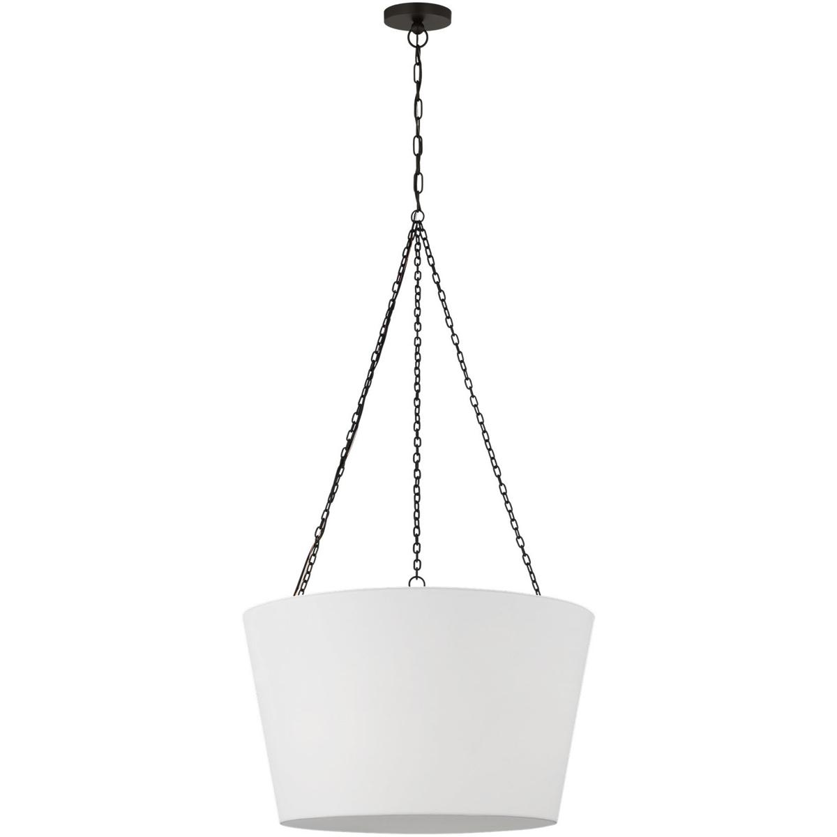 Visual Comfort Studio Collection PCP1033AI Paloma Contreras Herve 3 Light 24 inch Aged Iron Hanging Shade Ceiling Light