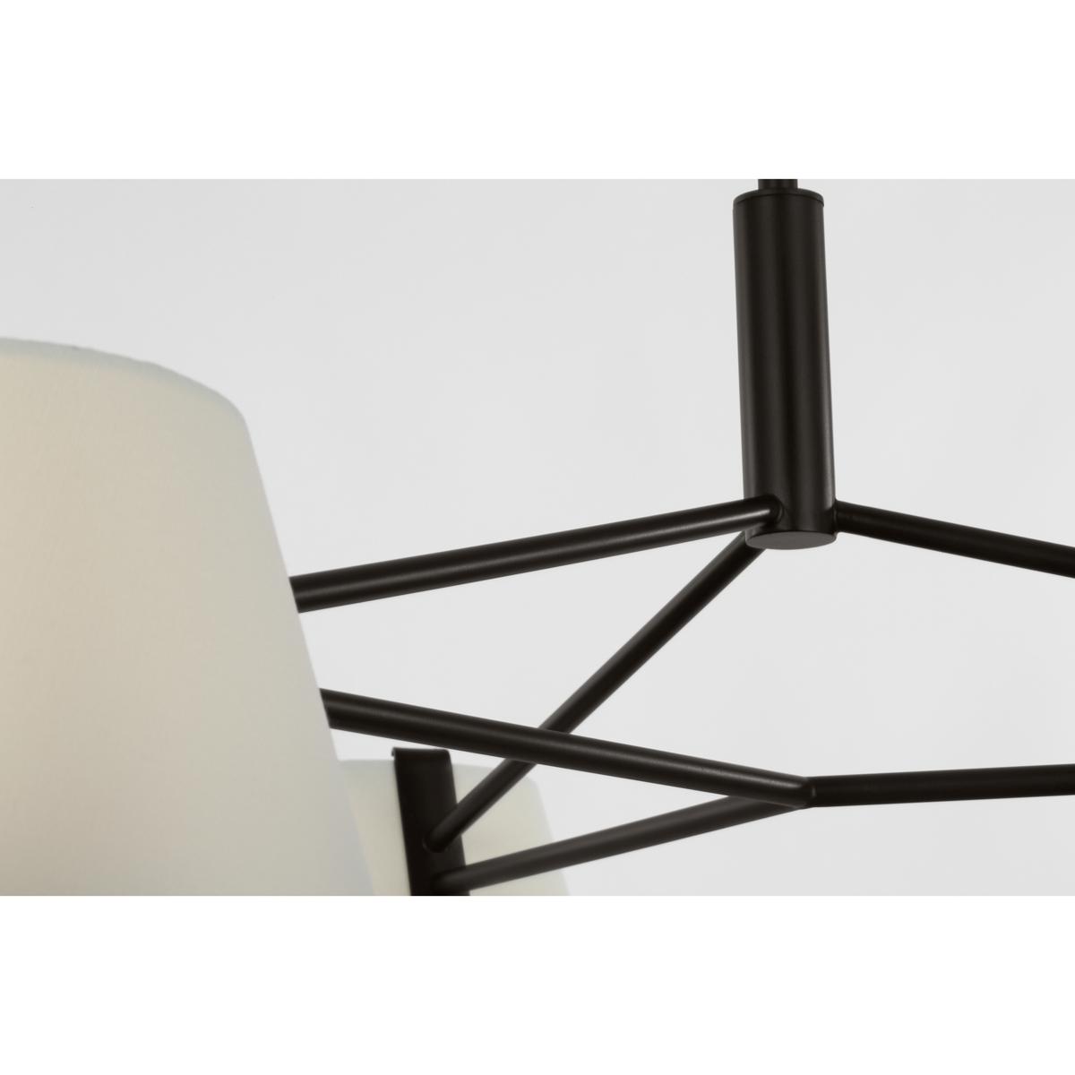 Visual Comfort Studio Collection SCRJCH194AIWL Richard June Hale 3 Light 36 inch Aged Iron Chandelier Ceiling Light in Standard