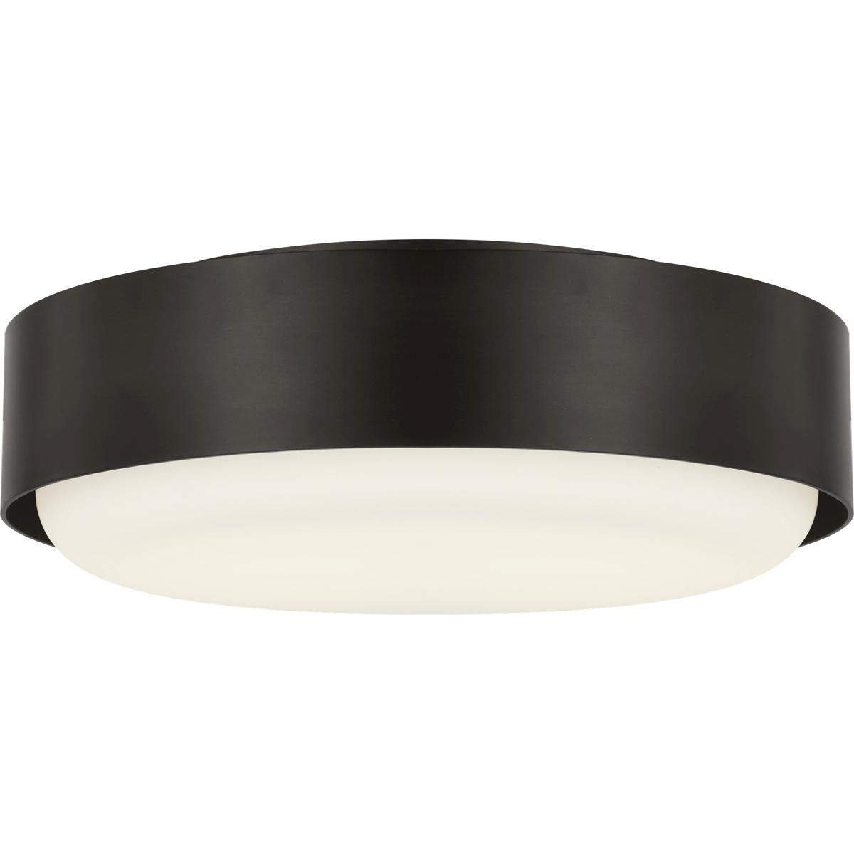 Visual Comfort Studio Collection SCRJFM186AIOEG Richard June Aurelle 2 Light 12.25 inch Aged Iron Flush Mount Ceiling Light in Standard