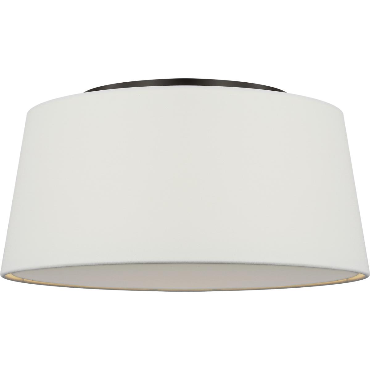 Visual Comfort Studio Collection SCRJFM196AIWL Richard June Hale 3 Light 18 inch Aged Iron Flush Mount Ceiling Light in Standard