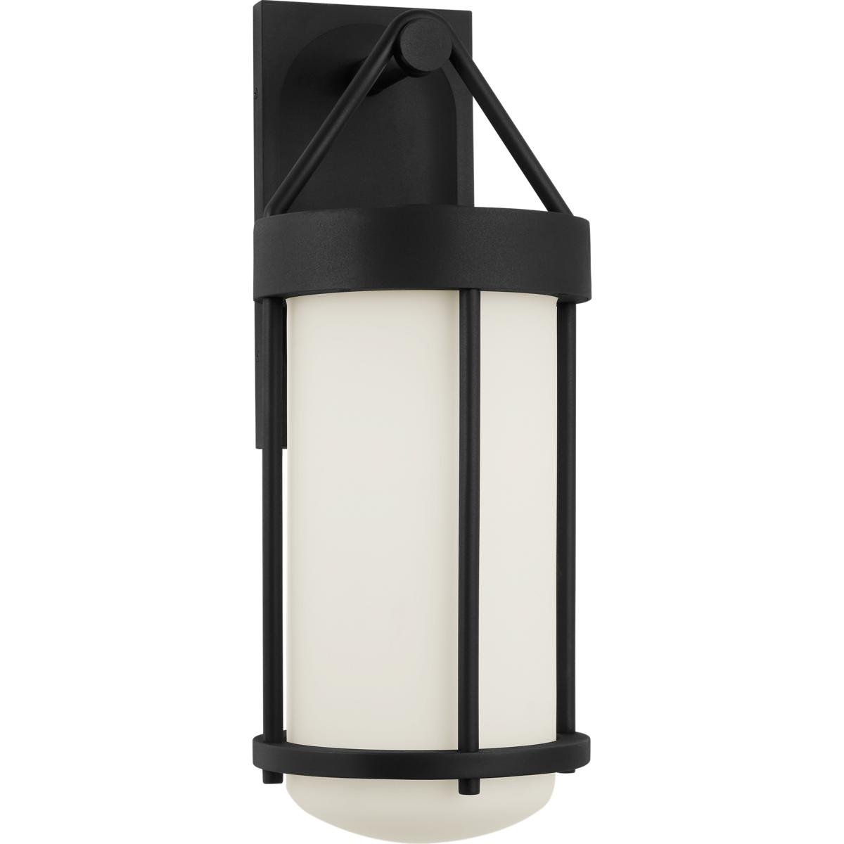 Visual Comfort Studio Collection SCRJOWS192TXBOEG-LI Richard June Otis 1 Light 22 inch Textured Black Outdoor Wall Light in LED