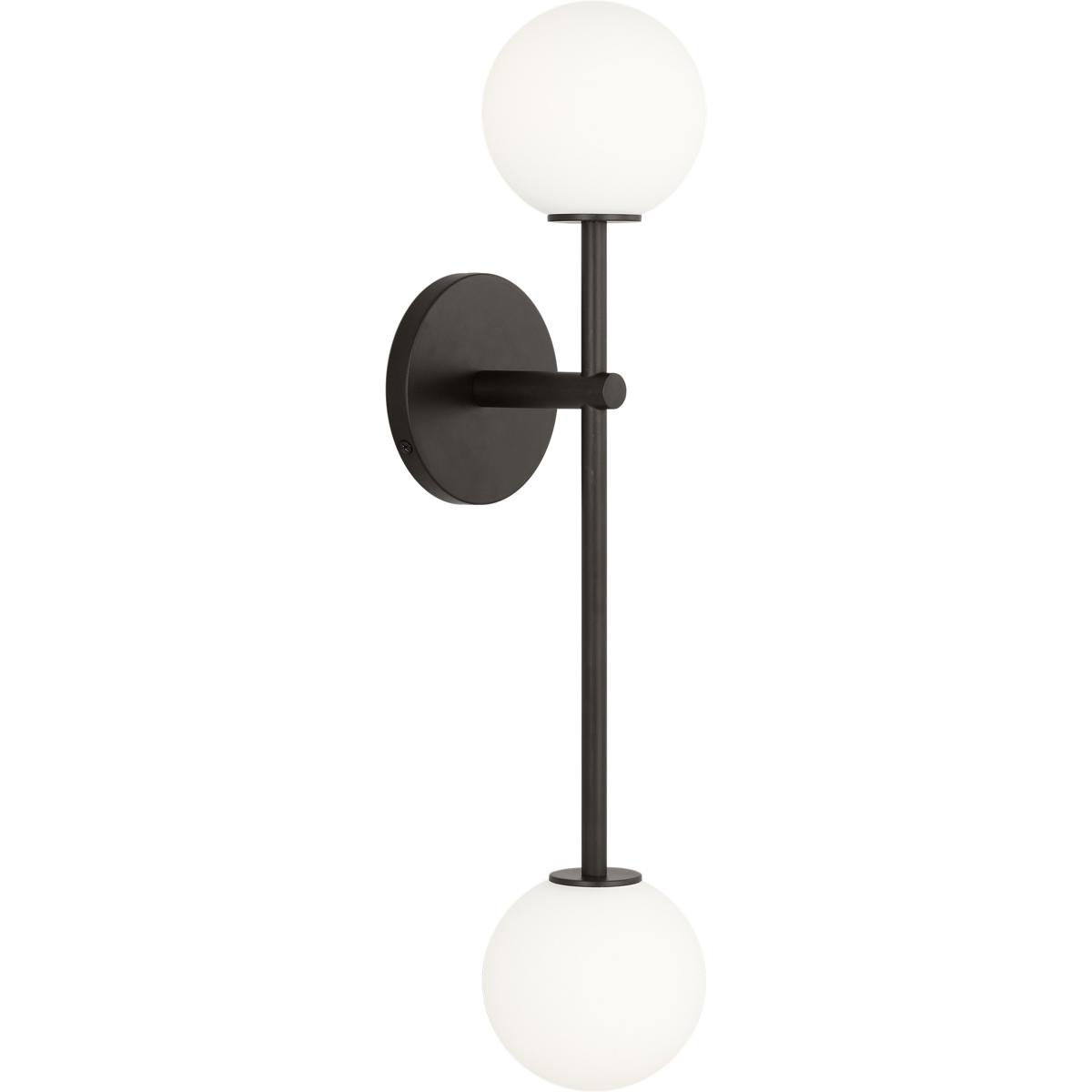 Visual Comfort Studio Collection SCRJWS185AIOEG Richard June Sorelle 2 Light 4.5 inch Aged Iron Wall Sconce Wall Light in Standard