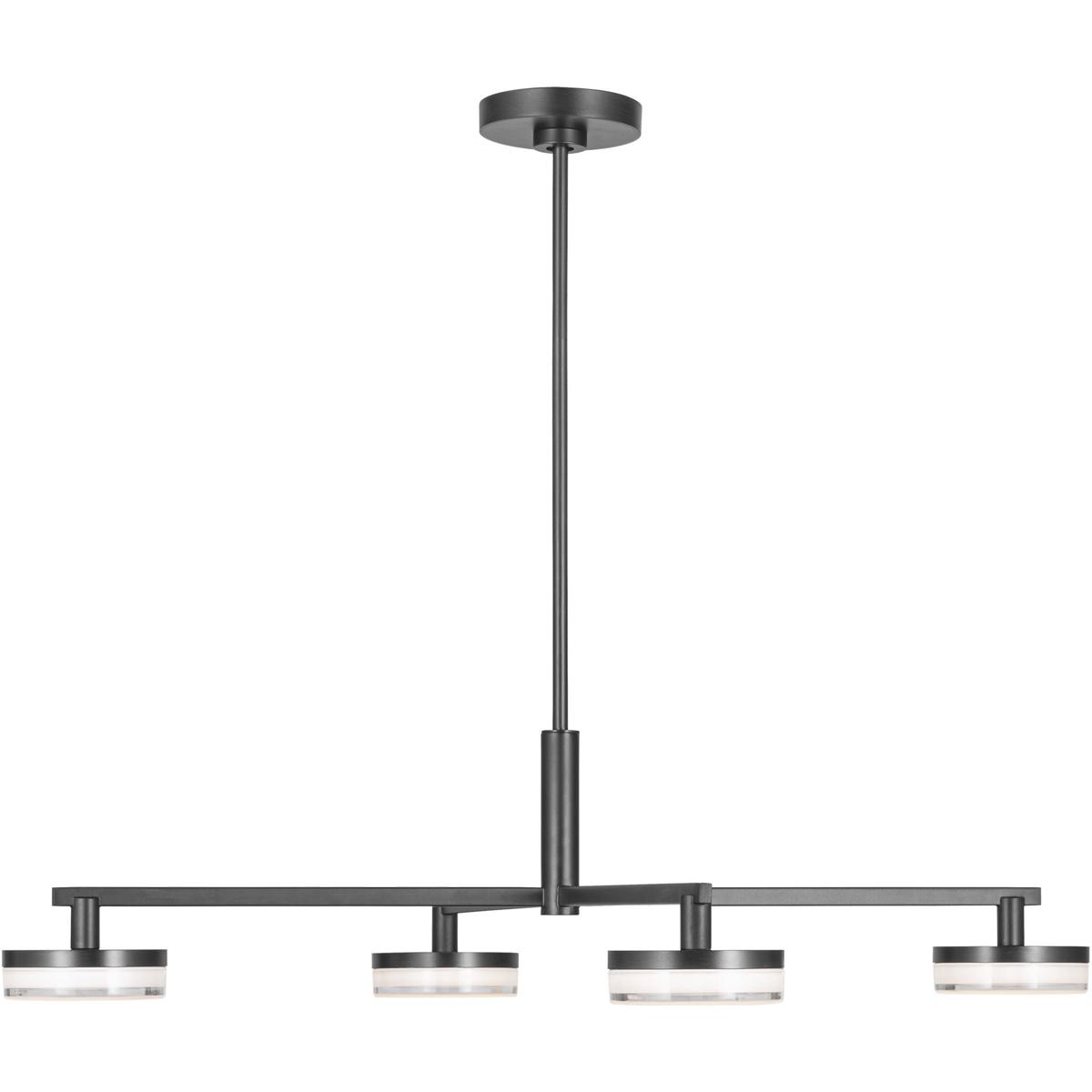 Visual Comfort Studio Collection SLC1074AI Sean Lavin Khan LED 44.88 inch Aged Iron Chandelier Ceiling Light