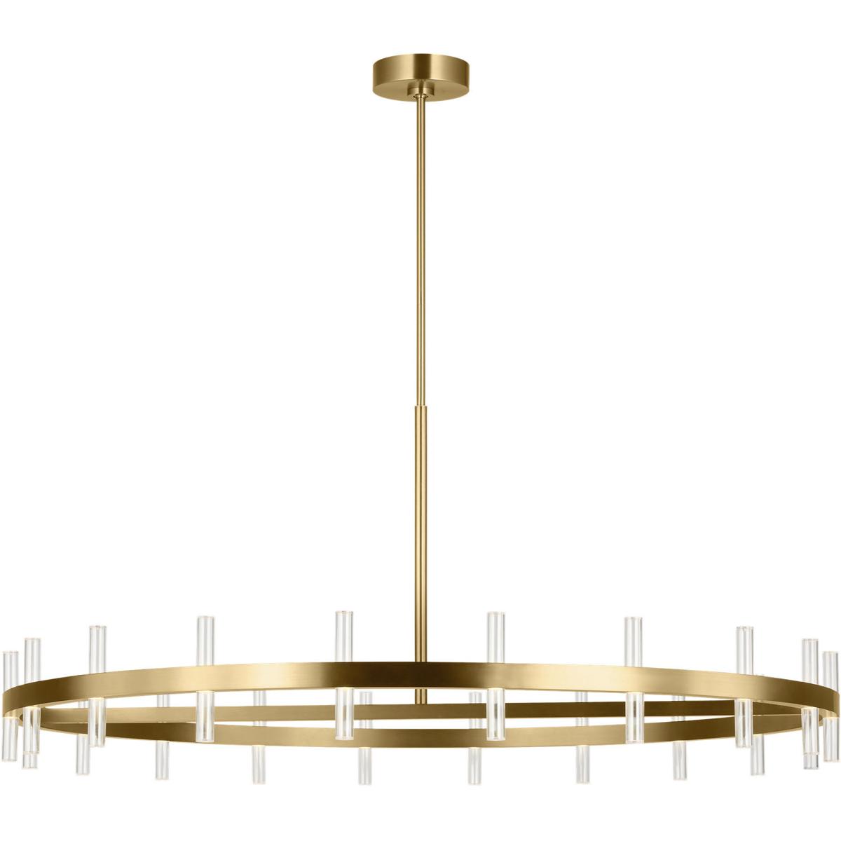 Visual Comfort Studio Collection SLC10940BBS Sean Lavin Silas 48 inch Burnished Brass Chandelier Ceiling Light
