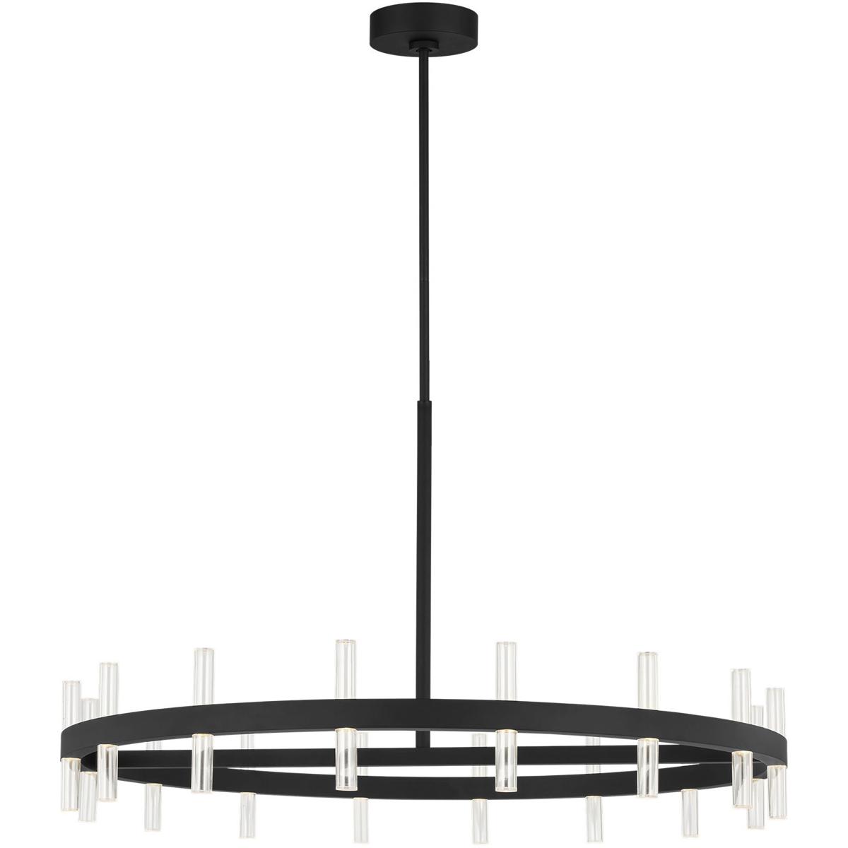 Visual Comfort Studio Collection SLC11032MBK Sean Lavin Silas 36 inch Midnight Black Chandelier Ceiling Light