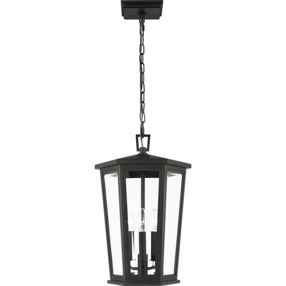 Visual Comfort Studio Collection SLO1083TXB Sean Lavin Witley 3 Light 12.13 inch Textured Black Pendant Lantern Ceiling Light