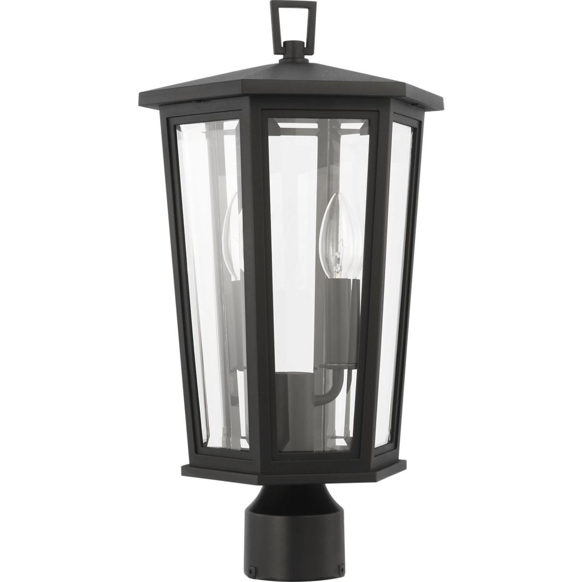 Visual Comfort Studio Collection SLO1092TXB Sean Lavin Witley 2 Light 18.5 inch Textured Black Post Lantern