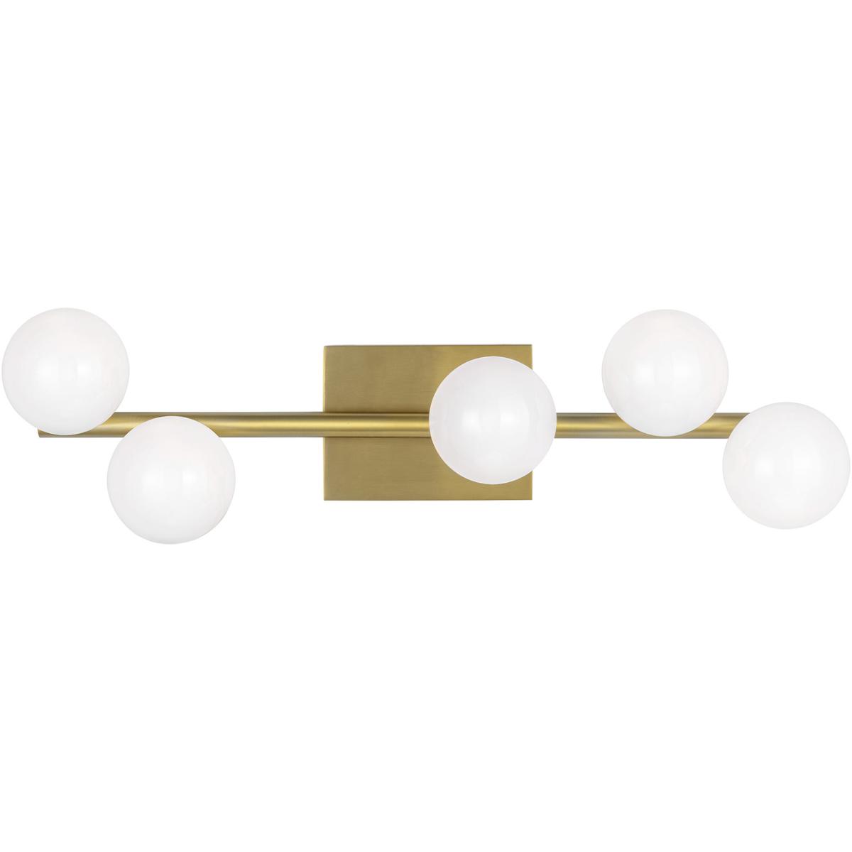 Visual Comfort Studio Collection SLW1055BBS Sean Lavin Altair 5 Light 24 inch Burnished Brass Bath Vanity Wall Light