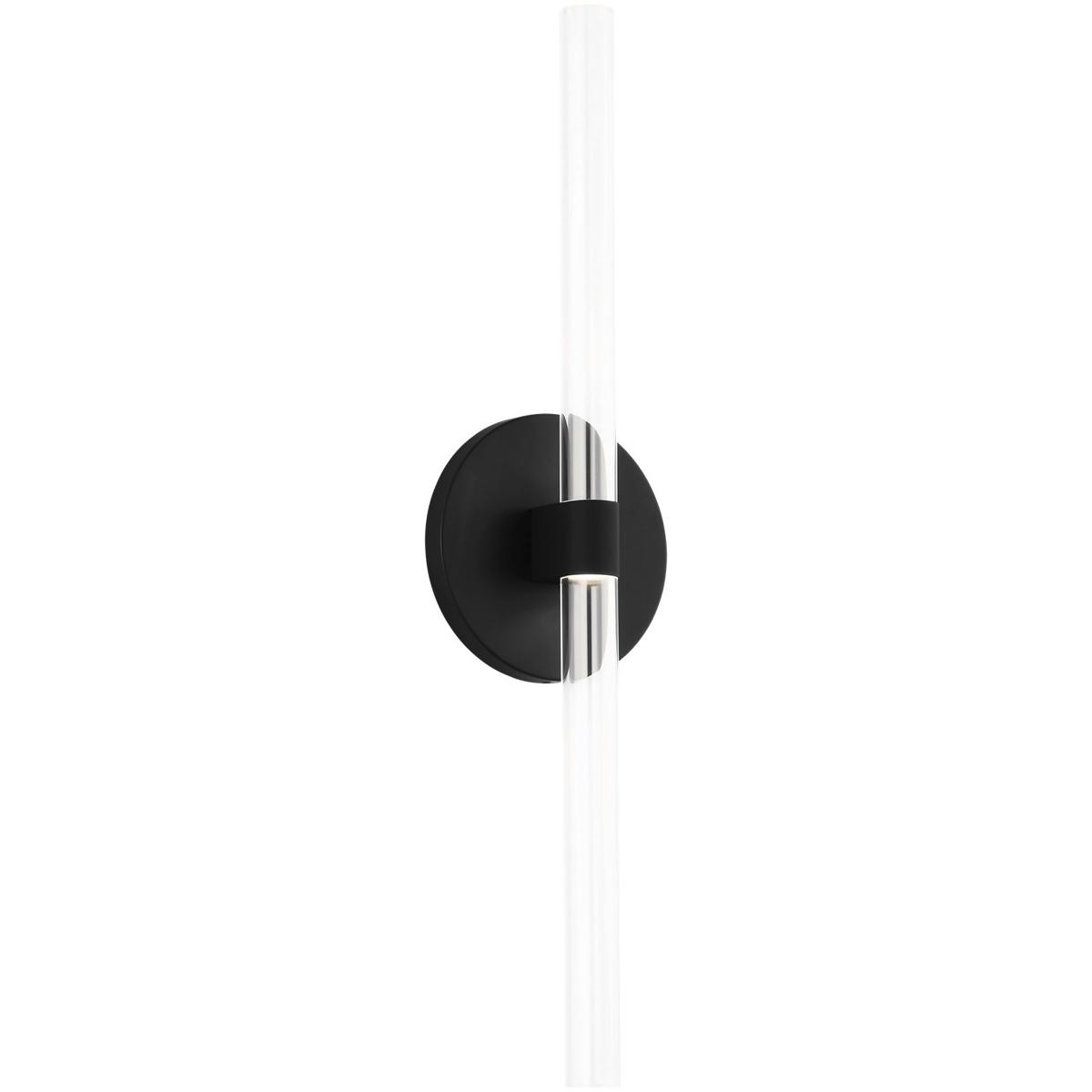 Visual Comfort Studio Collection SLW1092MBK Sean Lavin Silas 4.5 inch Midnight Black ADA Sconce Wall Light