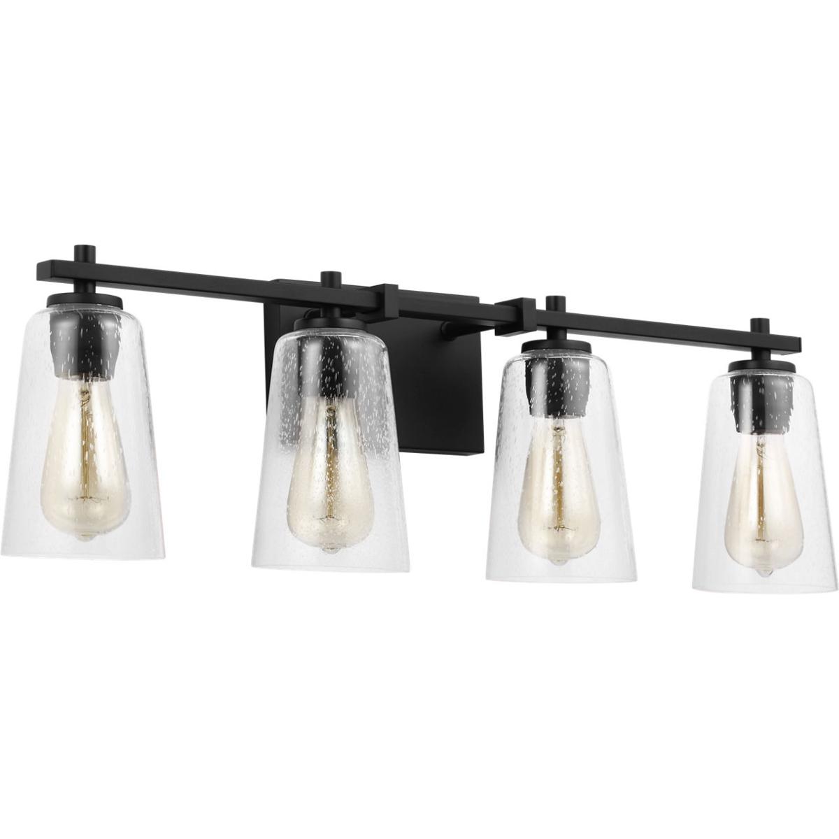 Visual Comfort Studio Collection VS24304MBK Sean Lavin Mercer 4 Light 28.63 inch Midnight Black Wall Bath Vanity Wall Light