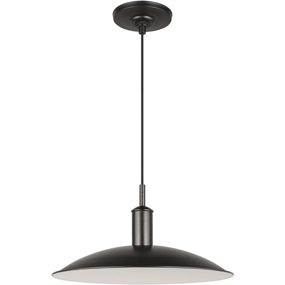 Visual Comfort Studio Collection TP1261AI TOB by Thomas O'Brien Dash LED 18 inch Aged Iron Pendant Ceiling Light