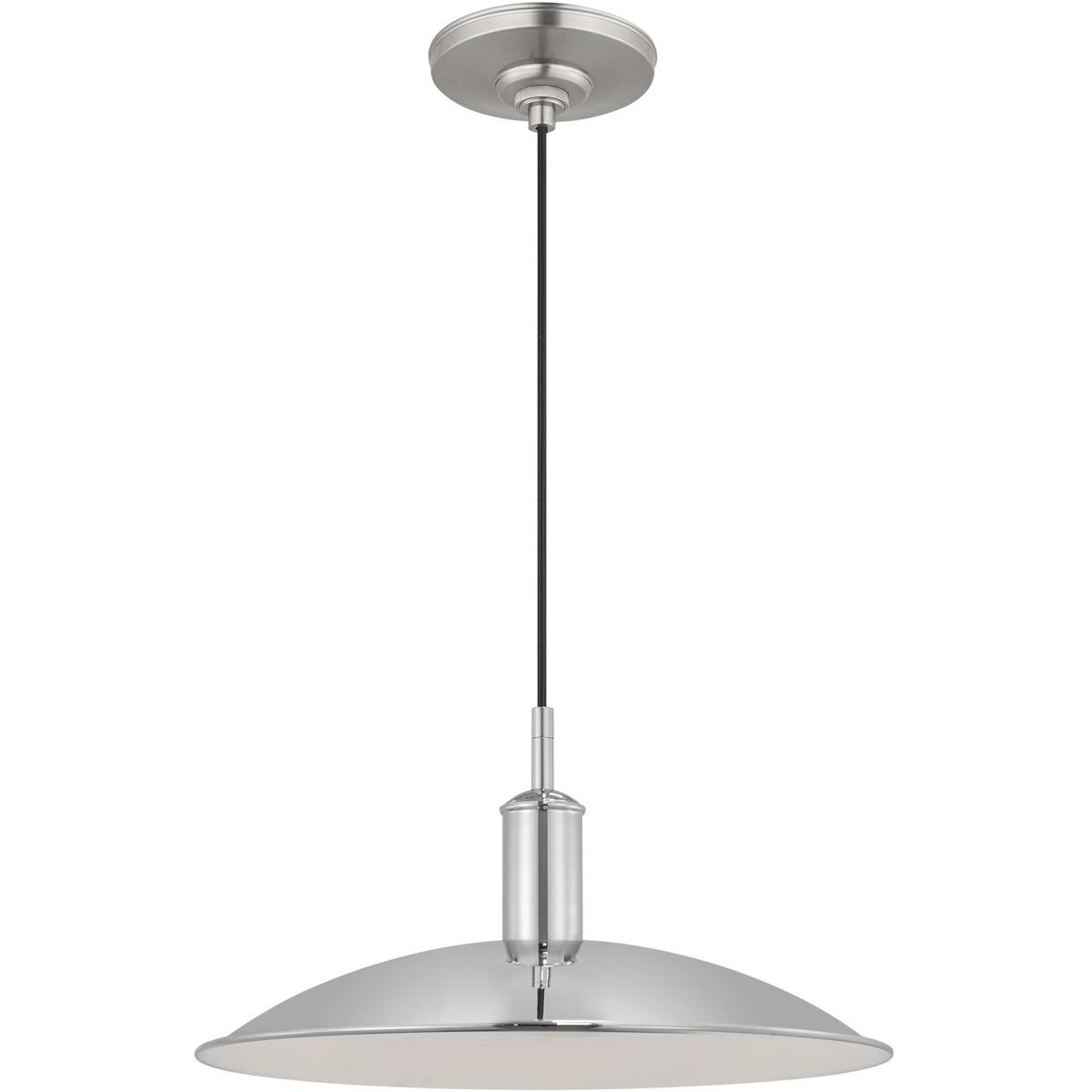 Visual Comfort Studio Collection TP1261PN TOB by Thomas O'Brien Dash LED 18 inch Polished Nickel Pendant Ceiling Light