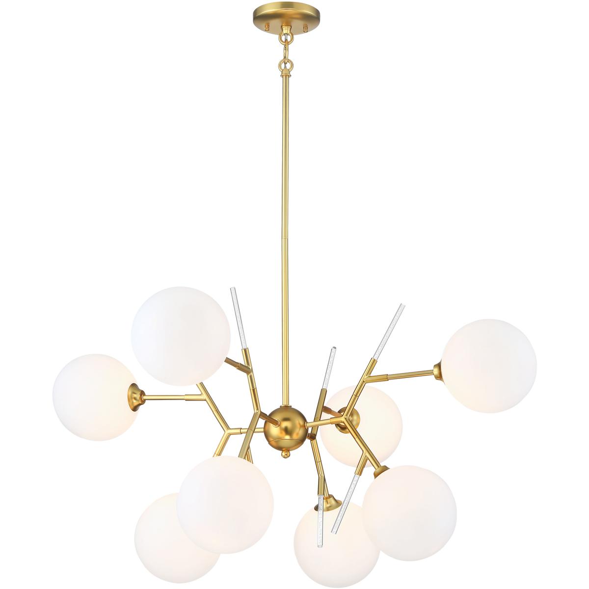 George Kovacs P1488-248 Polares 8 Light 36 inch Honey Gold Chandelier Ceiling Light