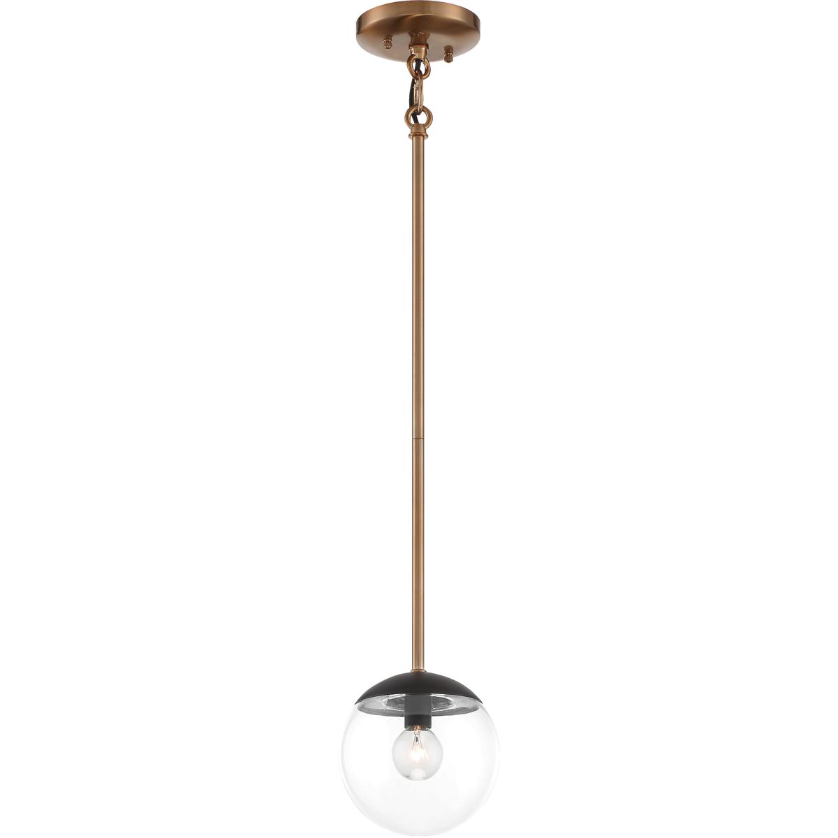 George Kovacs P1501-416 Outer Limits 1 Light 6 inch Painted Bronze W/Natural Brush Mini Pendant Ceil