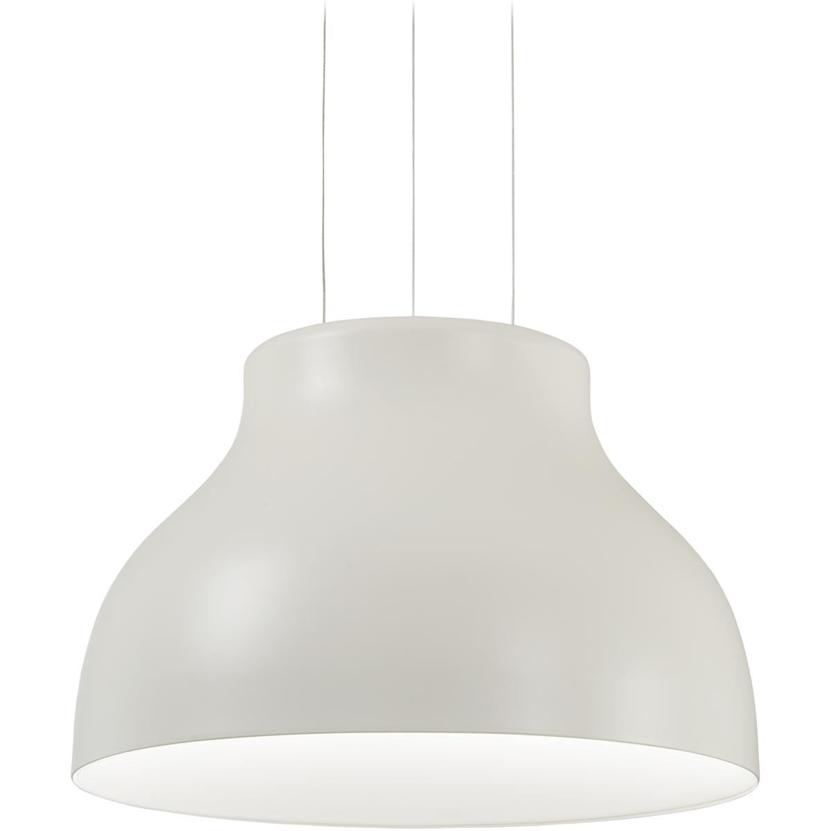 George Kovacs P1780-044B-L Kettle Up LED 16.75 inch Matte White Pendant Ceiling Light