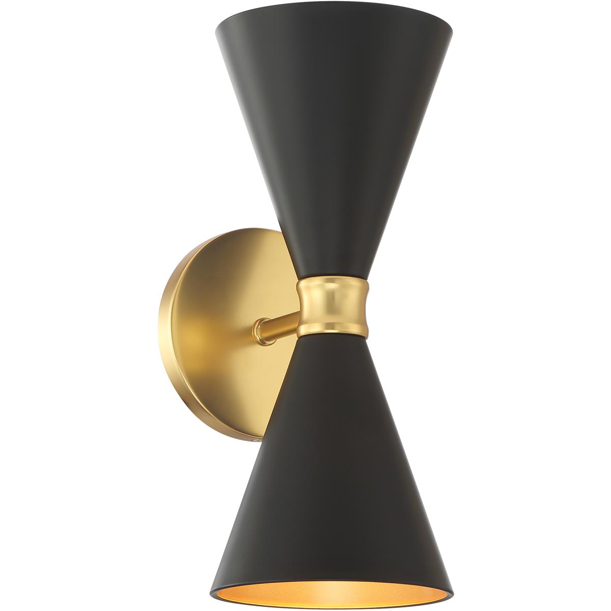 Lighting New York R-P1827-248 George Kovacs Conic 2 Light 5.5 inch Honey Gold Wall Sconce Wall Light P1827-248 - Open Box