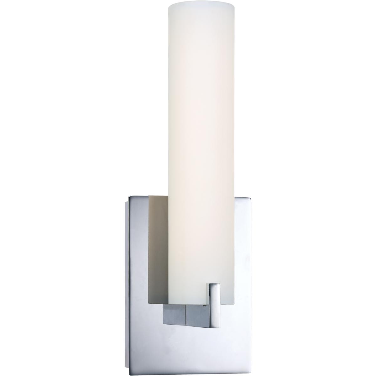Lighting New York P5040-077-L George Kovacs Tube LED 5 inch Chrome ADA Wall Sconce Wall Light P5040-
