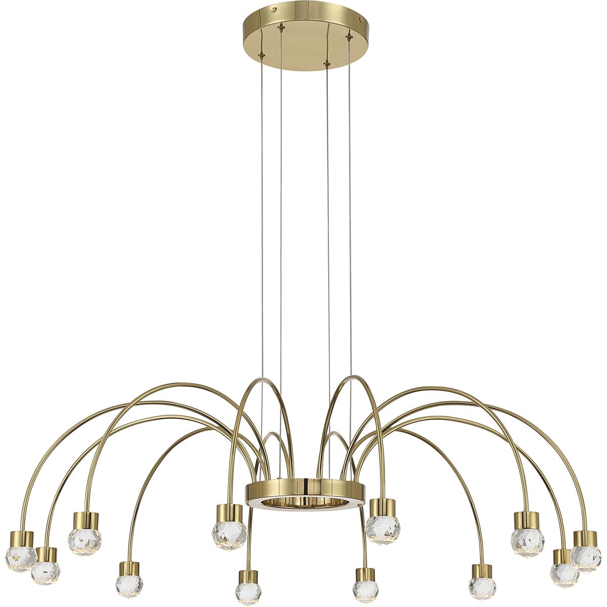 Golden Lighting 1573-12 TG-C Yep Vario 12 Light 37.5 inch Titanium Gold Chandelier Ceiling Light